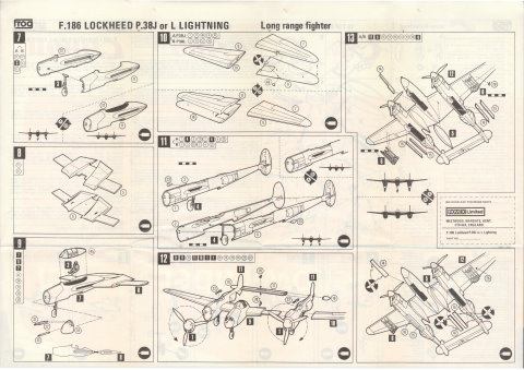 FROG Red Series F186 1975 Lockheed P-38 Rovex Models&Hobbies